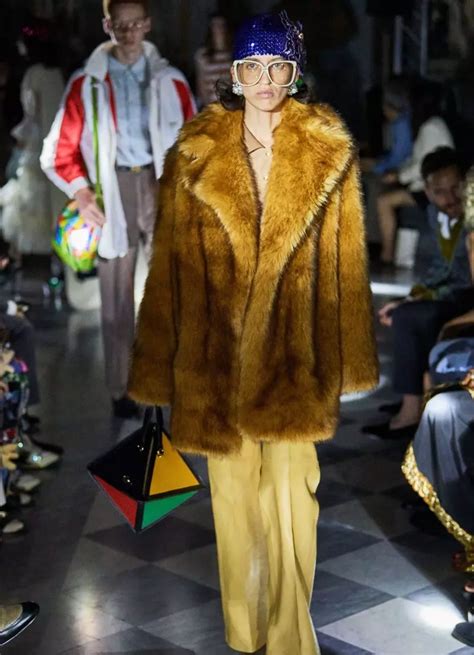 gucci faux fur instagram